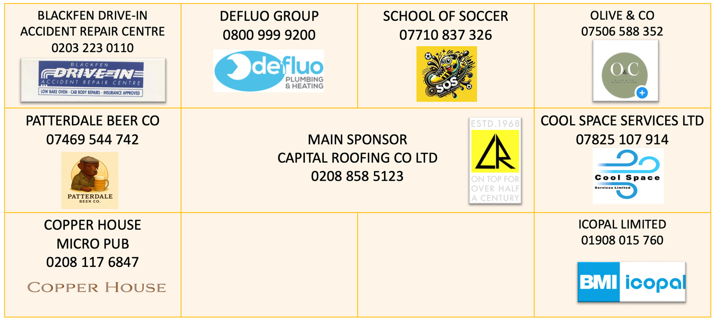 Bexley FC Sponsors